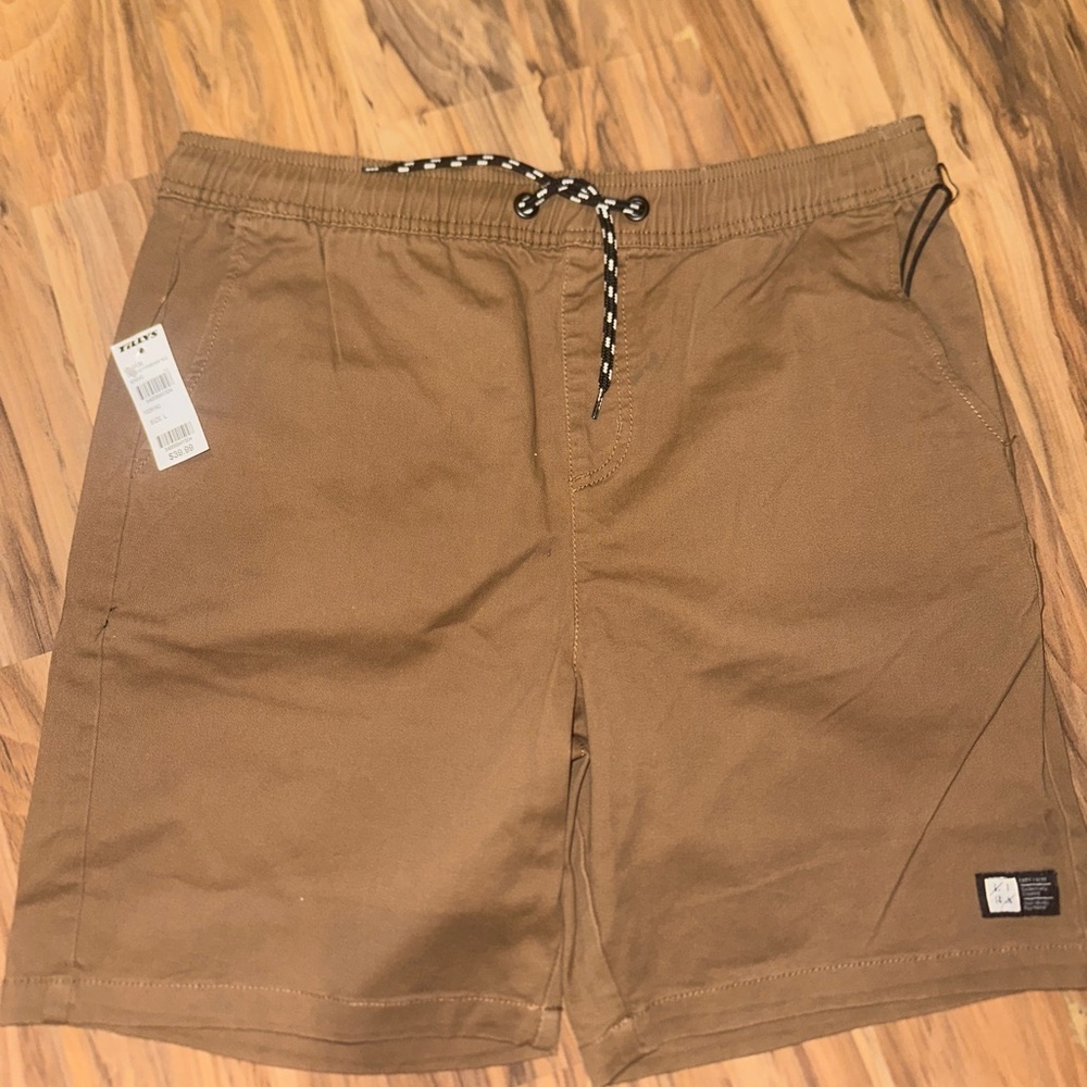 Tilly's Tan Flat Front Men's Shorts